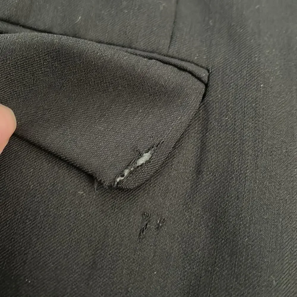 Joseph‎ & Feiss Mens Black 100% Classic Worsted Wool Blazer/Sports Coat Size 44R